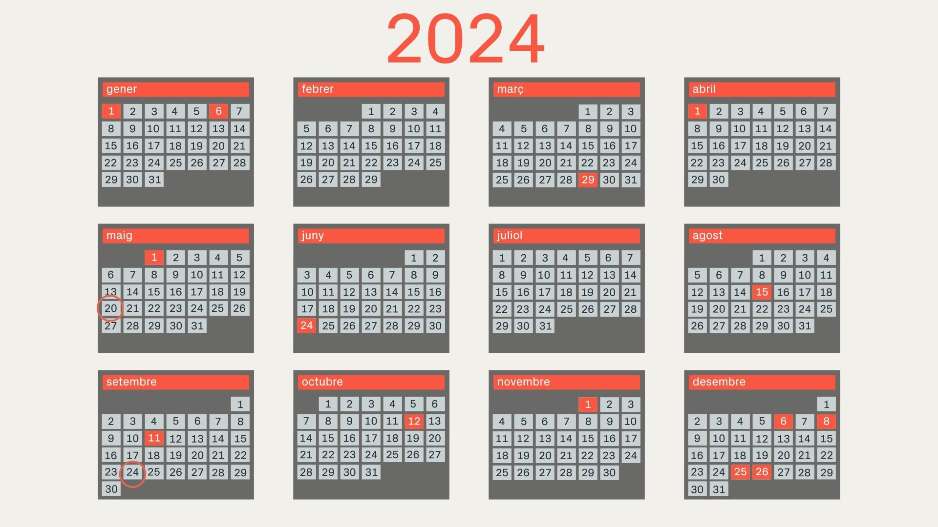 calendari laboral 2024 barcelona catalunya festius 2024