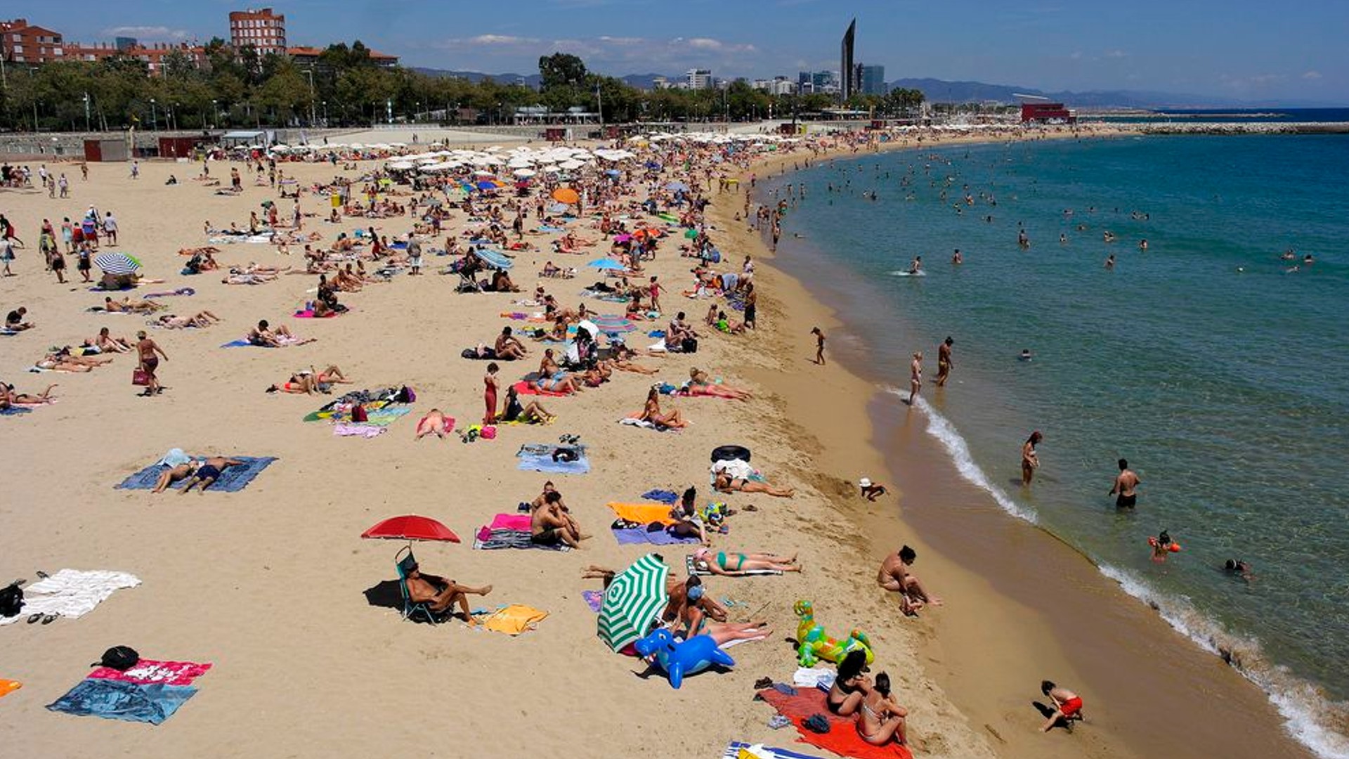 Estat platges Barcelona Catalunya temps real